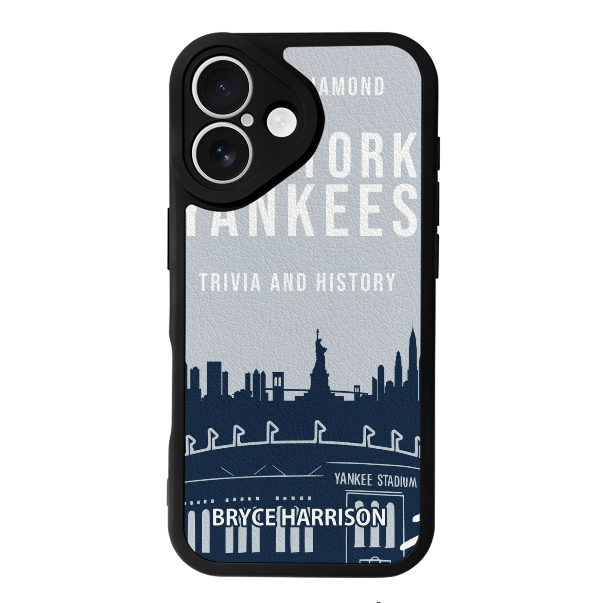 New York Yankees 141 IPhone 16 Silicone Leather Case – UV Print, Lambskin Texture – Perfect Fit, Wireless Charging Compatible, Scratch Resistant, Precise Cutouts – Stylish Protection For IPhone 16